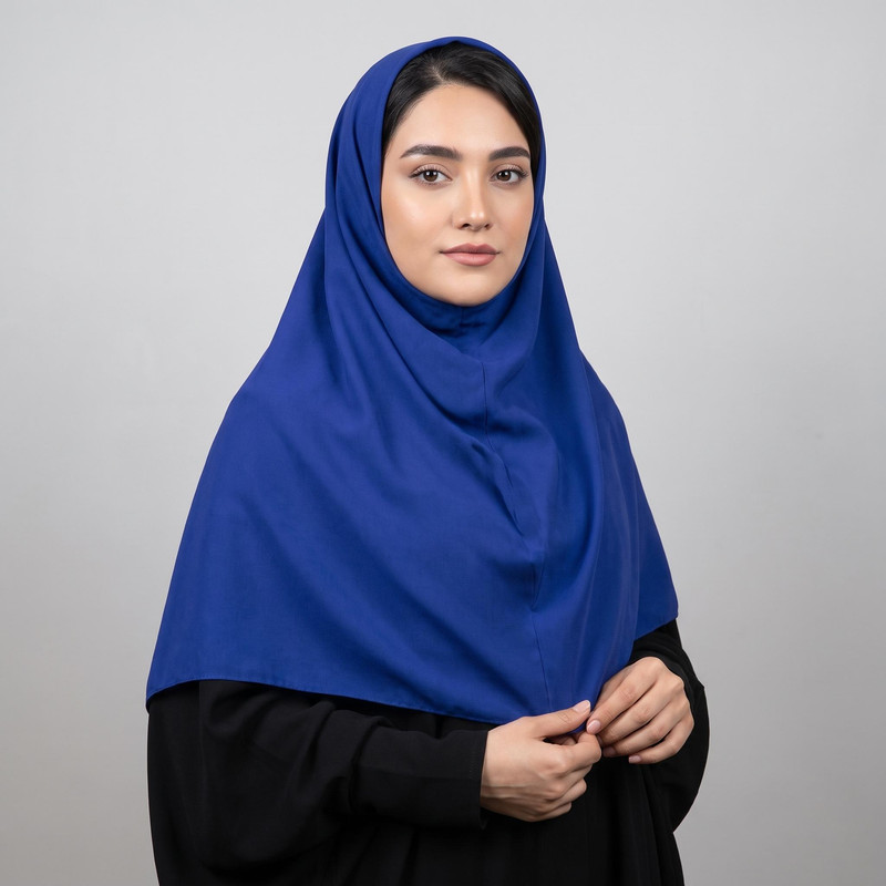 مقنعه مدل کرپ ساده 100