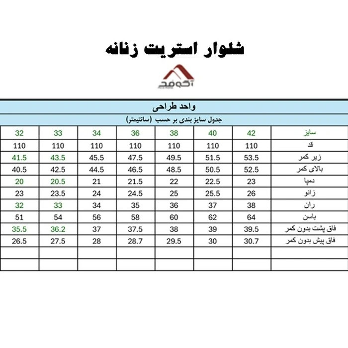 شلوار جین راسته زنانه آکومد مدل استریت