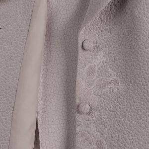 مانتو زنانه گل‌دار ژاکارد یقه انگلیسی زاگرس پوش مدل 11222-J