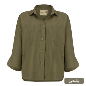 شومیز آستین بلند یقه برگردان زنانه السانا مدل پارلا کد 2568