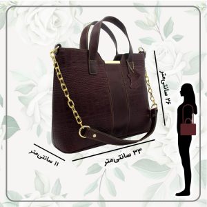 کیف دوشی زنانه مدل چرم طبیعی کد 122