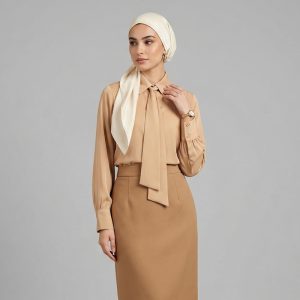 شومیز آستین بلند یقه برگردان زنانه السانا مدل ریماس کد 172501