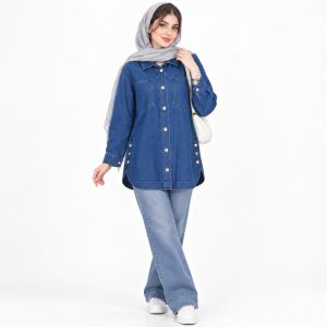 شکت جین زنانه مدل 87655