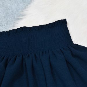 ست نیم تنه و دامن راحتی زنانه دل آویز مدل H464