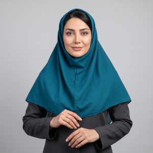 مقنعه مدل 90 کد 06 رنگ آبی تک سایز