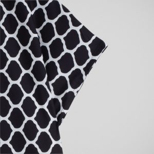 بلوز زنانه آستین کوتاه خال‌خالی ایزی دو مدل SCK-137