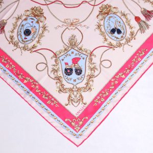 روسری زنانه آنالیا مدل ابریشم توییل بهاره کد 9802