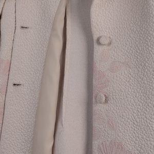 مانتو زنانه گل‌دار ژاکارد یقه انگلیسی زاگرس پوش مدل 11222-J