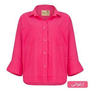 شومیز آستین بلند یقه برگردان زنانه السانا مدل پارلا کد 2568