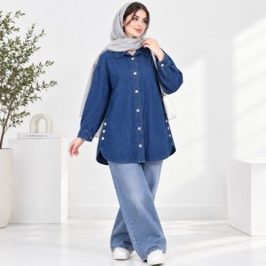 شکت جین زنانه مدل 87655