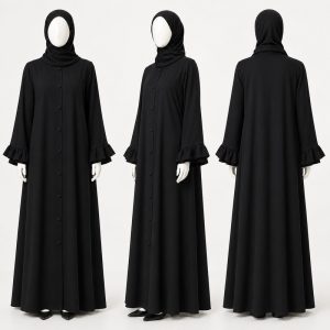 مانتو عبایی بلند زنانه مدل نهال