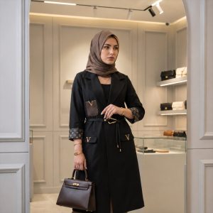 مانتو زیر زانو زنانه مدل ونوس 100071