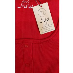 کراپ بلوز آستین کوتاه یقه گرد زنانه مدل F003