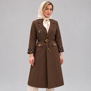مانتو زیر زانو زنانه مدل ونوس 100071