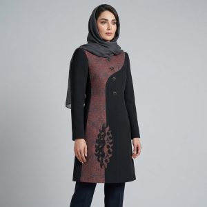 مانتو مجلسی روی زانو زنانه مدل هلنا