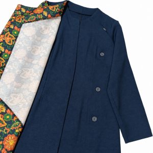 مانتو زنانه مدل ژاکارد گل‌دار