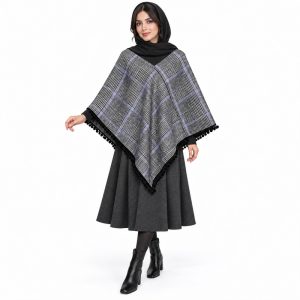 پانچو پاییزه زنانه مدل رومی کد ۰۱۰