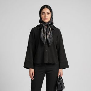 شومیز آستین بلند یقه برگردان زنانه مون‌سا مدل 16