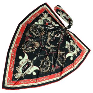 روسری زنانه آنالیا مدل ابریشم توییل بهاره کد 9802