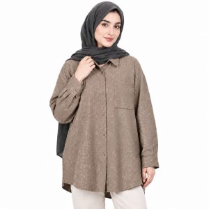 مانتو شومیزی زنانه طرح پلنگی مدل لی لی رز