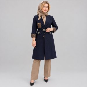 مانتو زیر زانو زنانه مدل ونوس 100071