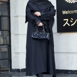 مانتو عبایی بلند زنانه مدل ۱۲۱۳