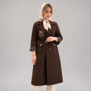 مانتو زیر زانو زنانه مدل ونوس 100071
