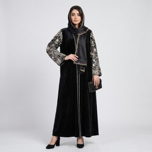 مانتو زنانه مدل عبایی مجلسی کد 124