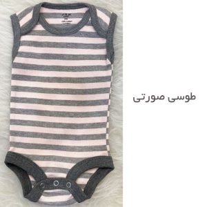 بادی نوزادی آرم پوش مدل یقه باز شونده